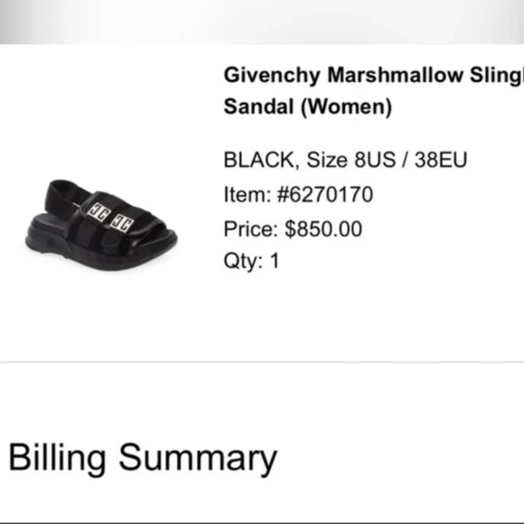 Givenchy Leather Sandals size 8 - Picture 3 of 12